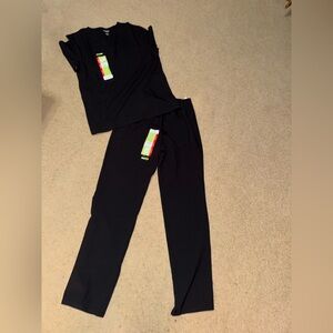 NWT ScrubStar Black scrub set